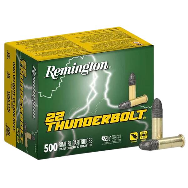 Remington Thunderbolt 22lr 40Gr Bulk 500 Rounds Ammunition