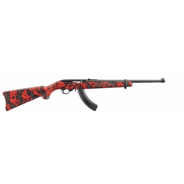Ruger 10/22 Digital Camo 22LR Rifle Red/Black 25 Round