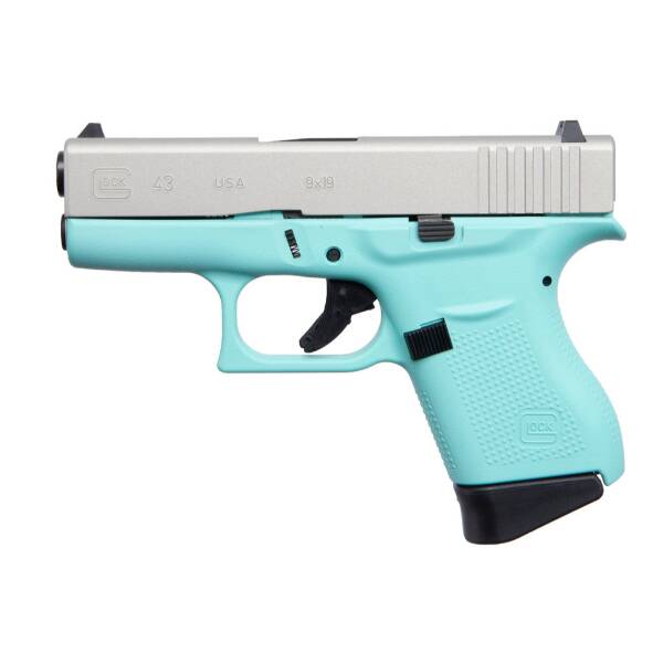Glock 43 Robins Egg Blue USA 9mm Pistol