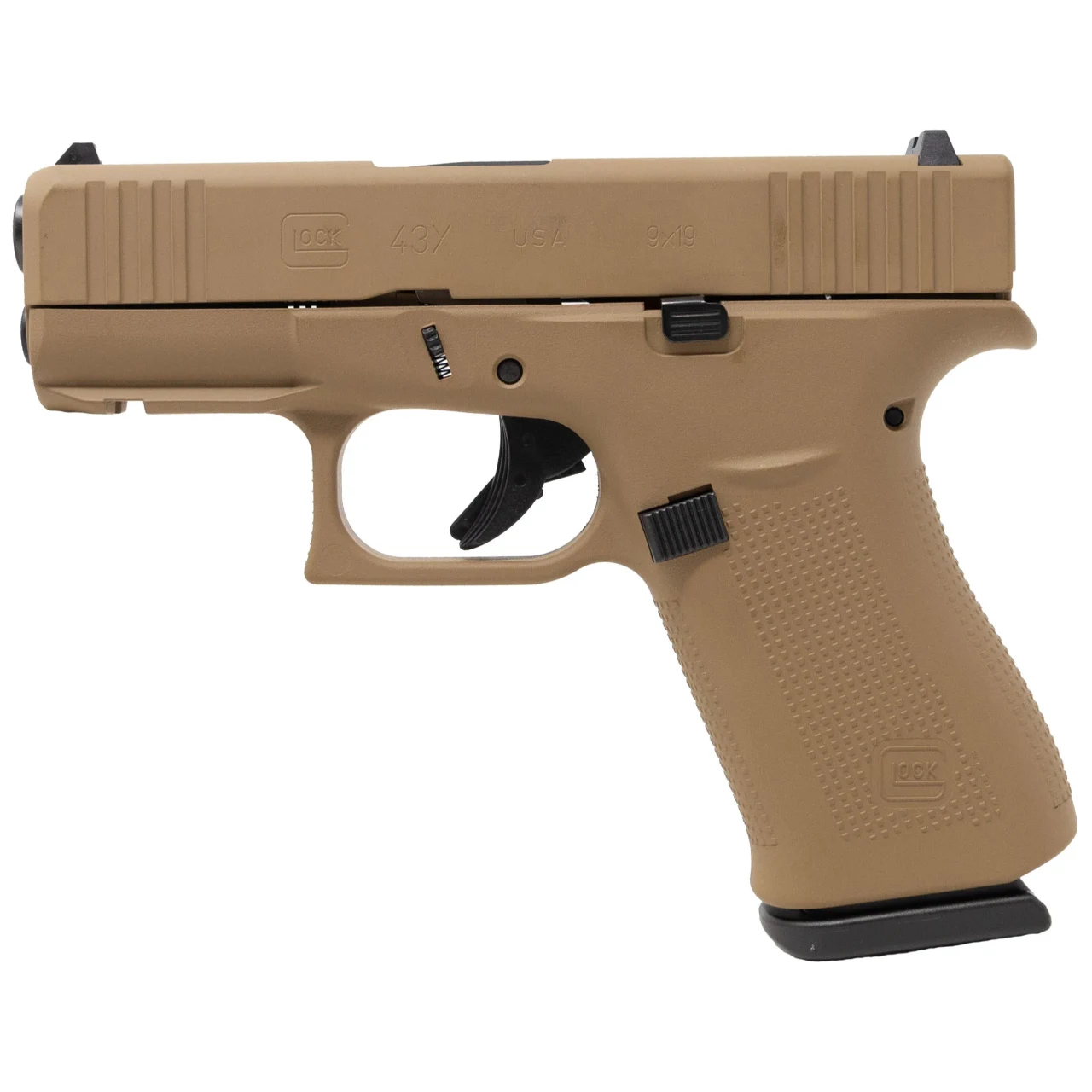Glock 43X Full FDE Frame 9MM 10 Round Pistol