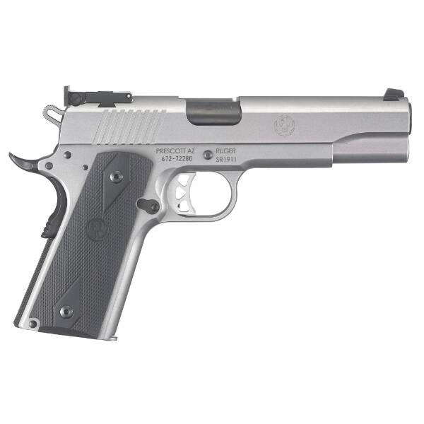 Ruger 6739 SR1911 Single 10mm 5 8+1 Black Rubber Grip Stainless