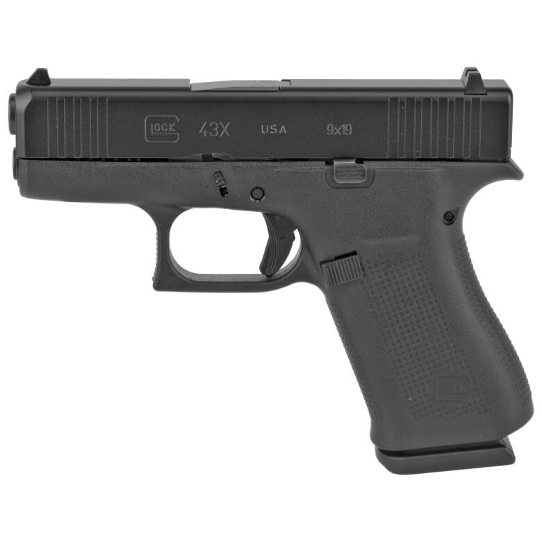 GLOCK 43X BLACK 9MM 10 ROUND PISTOL