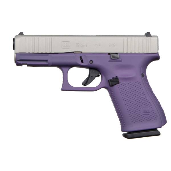 GLOCK 19 GEN5 PURPLE & ALUMINUM 9MM 4.02" 15-RD PISTOL
