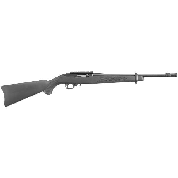 Ruger 10-22 22lr Black Threaded Barrel Rifle