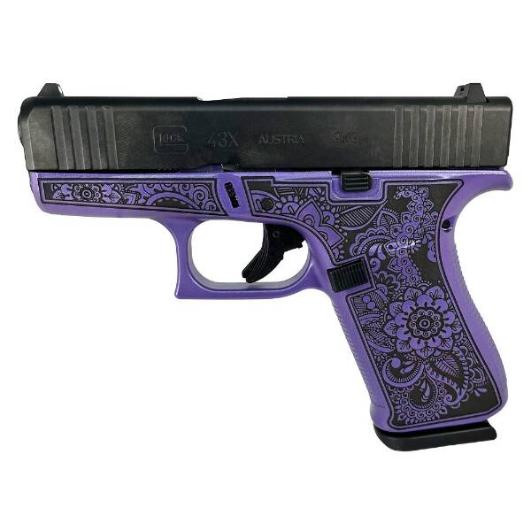 Glock 43X Purple Pearl Mandala 9mm 10 Round Pistol