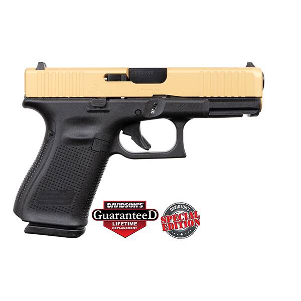 Glock 19G5 Gold Slide 9mm 15rd Pistol