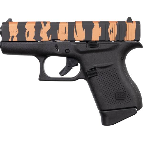 Glock 43 Tiger Stripe Copper 9mm 6rd Pistol
