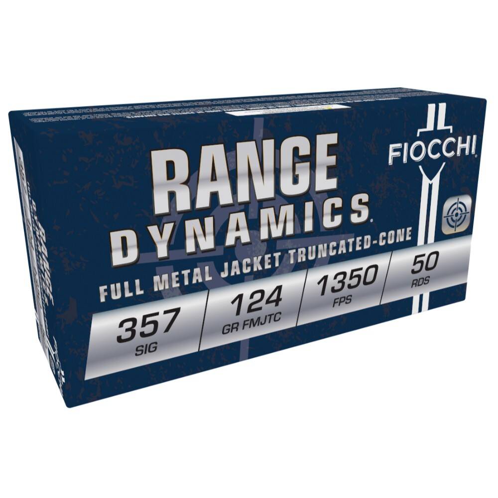 Fiocchi Range Dynamics 357Sig 124gr FMJ 50Rd Box