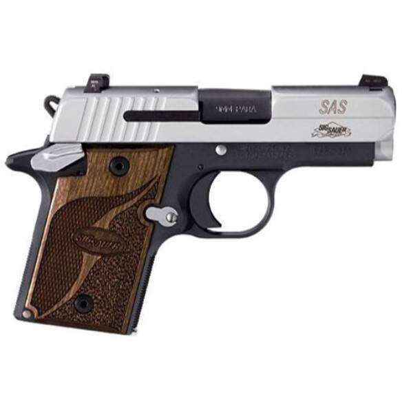 SIG SAUER P938 SAS 9MM 2TONE SLITE AMBI PISTOL