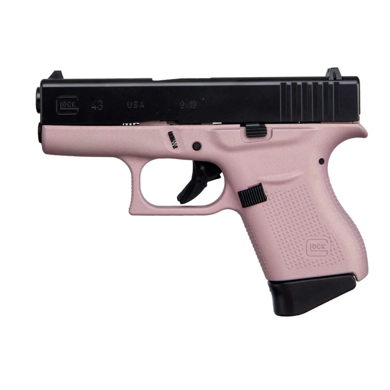 GLOCK 43 PINK BLACK SLIDE USA 9MM PST CKPKEB