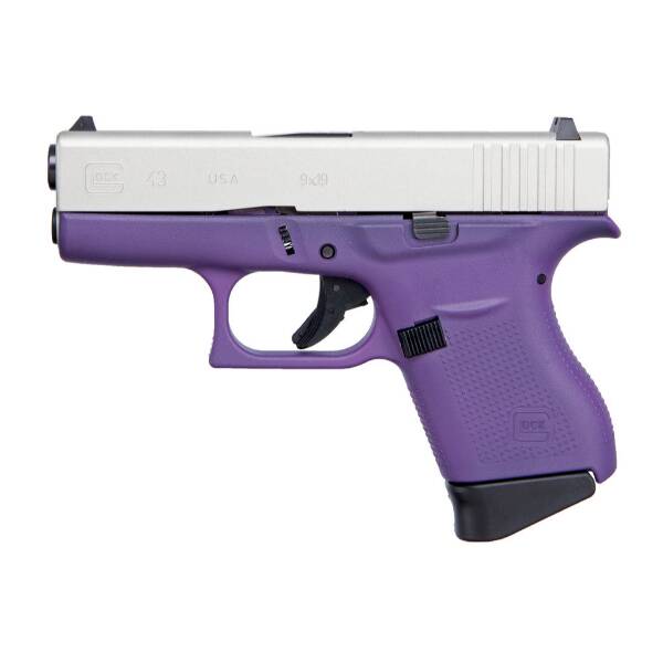 GLOCK 43 PURPLE W/ ALUMINUM SLIDE USA 9MM PST CKPRSA