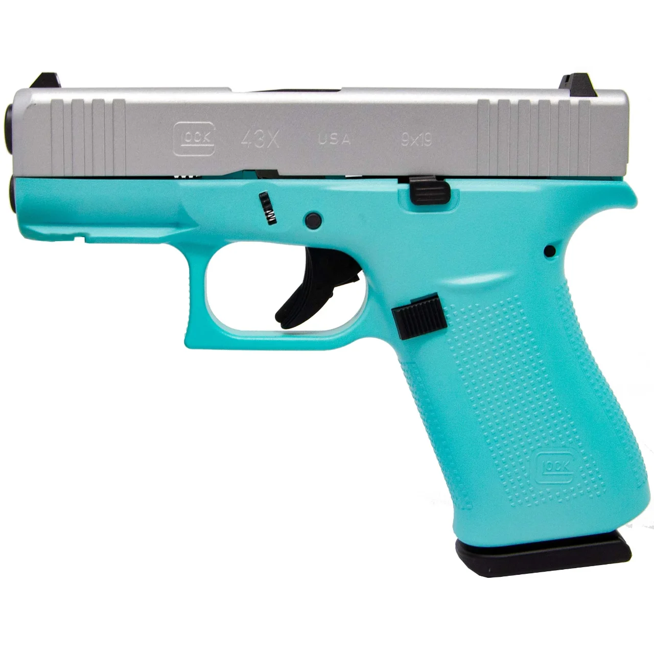 GLOCK 43X ROBINS EGG BLUE 9MM 10 ROUND PISTOL
