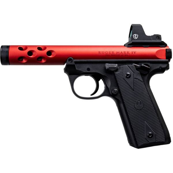Ruger MK-IV 2245 Red 22 4.4 Red Dot Pistol