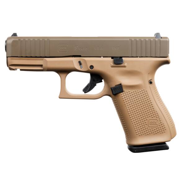Glock 19 Gen5 DDE Brown 9mm 15rd Pistol