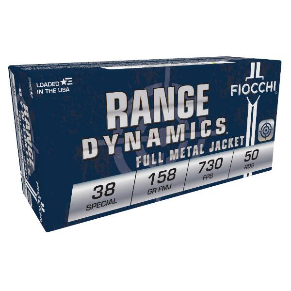 Fiocchi Range Dynamics 38SPCL 158Gr FMJ 50 Rounds Ammunition