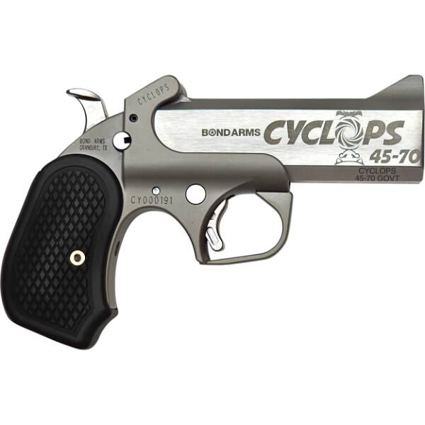 Bond Arms Cyclops 45-70 Gov 1rd Shot 4.25" SS Pistol