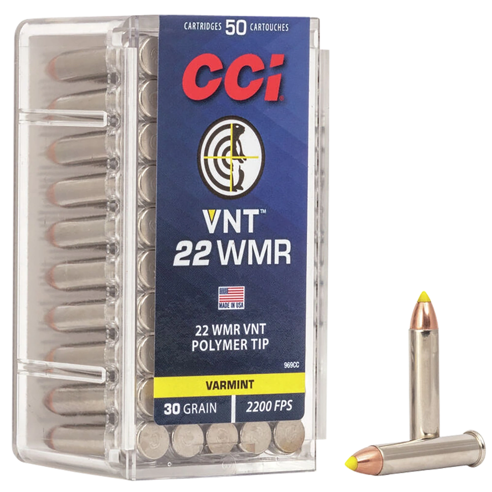 CCI Varmint 22WMR 30GR Ammunition 50 Rounds