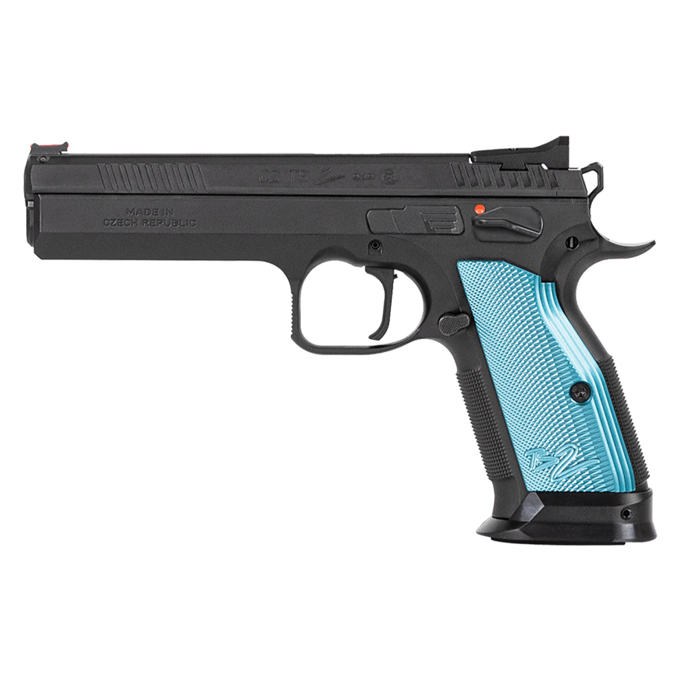 CZ TS 2 Blue 5.28" 40 S&W Pistol - 17+1 Rounds, 5.2" Barrel