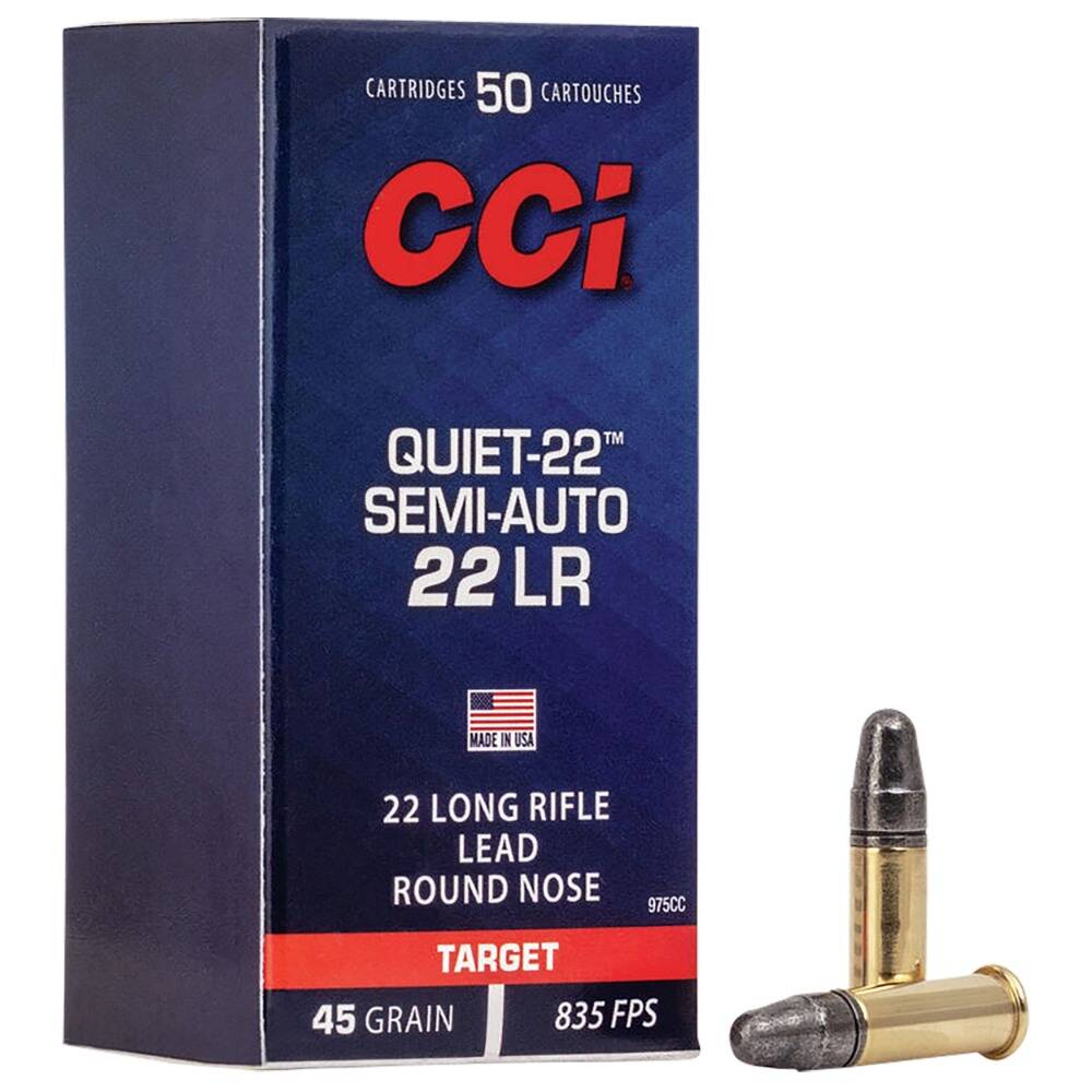 CCI Quiet-22 22LR 45Gr 50 Round Box Ammunition