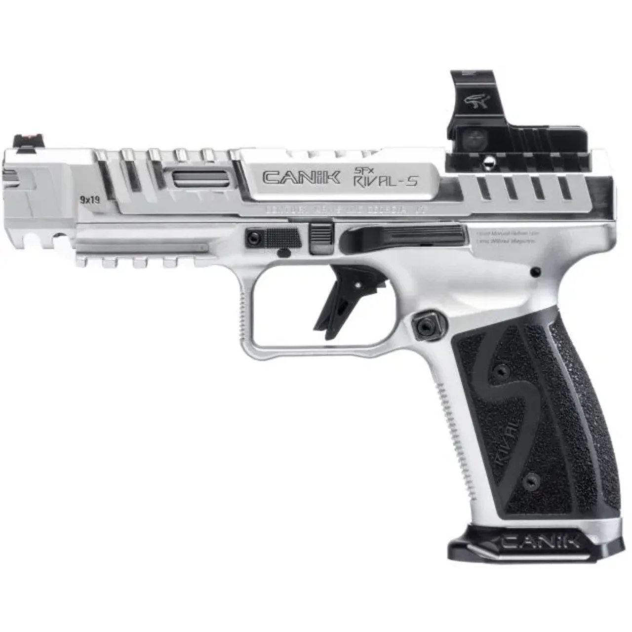 Canik SFx Rival-S Chrome w/ Optic 9mm Luger 18+1 5" Pistol
