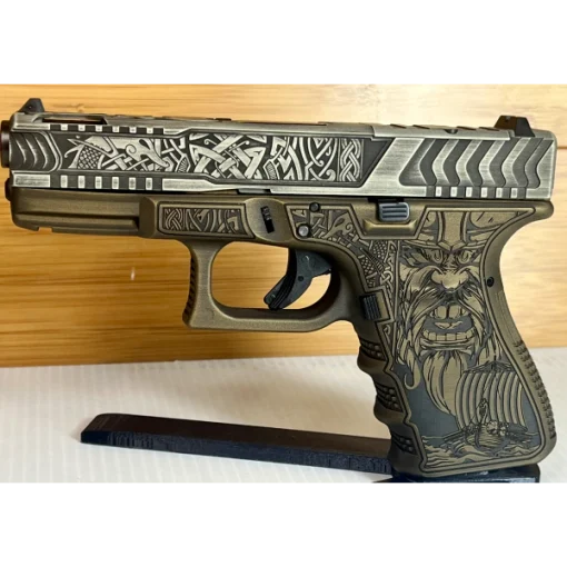 Glock 19 Gen3 Viking Laser Engraved 9mm Pistol